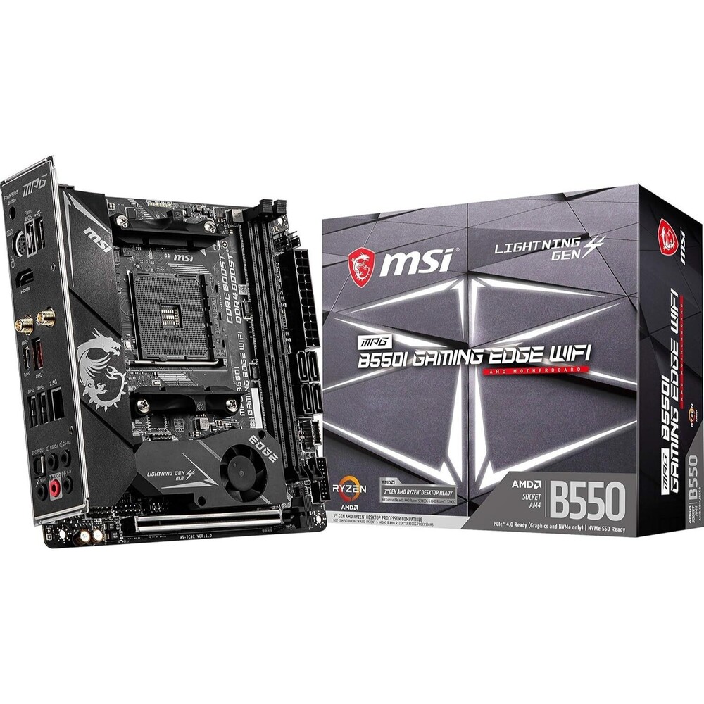 MSI MPG B550I Gaming Edge WiFi Mini-ITX Motherboard AMD AM4 DDR4 PCIe 4.0